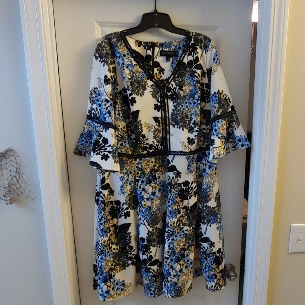 Gorgeous Lane Bryant Floral Fit & Flare Dress